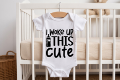 I Woke Up This Cute SVG | Baby SVG | Newborn SVG Product Image 2
