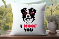 I Woof You Australian Shepherd SVG - Funny Valentine's Day Product Image 2