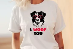 I Woof You Australian Shepherd SVG - Funny Valentine's Day Product Image 3