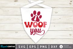 I Woof You SVG, Valentine&#039;s Day SVG Design Product Image 1
