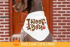I woof you | Dog valentine svg quote Product Image 1
