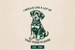 Funny Hungry Dog SVG Quote Puppy Sublimation Design Product Image 1