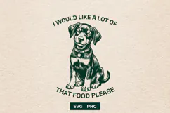 Funny Hungry Dog SVG Quote Puppy Sublimation Design Product Image 1