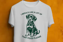 Funny Hungry Dog SVG Quote Puppy Sublimation Design Product Image 3