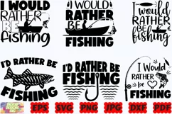 I Would Rather Be Fishing SVG | Fishing SVG | Fish SVG | PNG Product Image 2