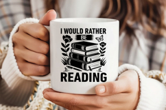 I Would Rather Be Reading SVG, Book Lover SVG, Reading SVG Product Image 3