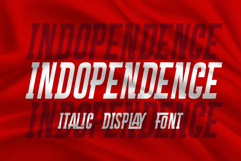 Indopendence - Italic and Modern Display Font Product Image 1