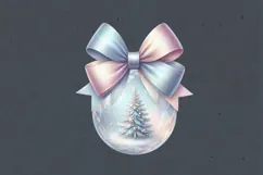 Cristmas Clipart. Christmas Bow. Sublimation design PNG Product Image 2
