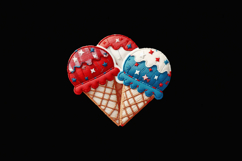 USA. Ice Cream. 4th of July. Sublimation design PNG Product Image 3