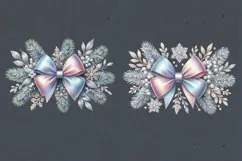Christmas Clipart. Christmas Bow. Sublimation design PNG Product Image 2