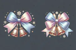 Christmas Clipart. Christmas Bells. Sublimation design PNG Product Image 2