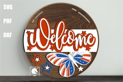 Patriotic Door Sign SVG Bundle | USA 250 Years Anniversary Product Image 6