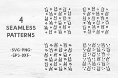 Robot pattern svg Robot svg Kids black and white patterns Product Image 2