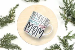 "Custom 'I Love You Mom' coffee cup, perfect for Mother's Day gift"