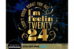 New Year Shirt SVG PNG | 2024 SVG | New Year sublimation PNG Product Image 3