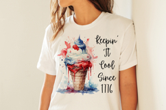 Funny Patriotic Ice Cream Sublimation PNG Product Image 3