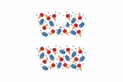 ice cream 4th of july starbucks 16oz hot cup wrap svg presized template for tumbler grande suitable for cricut and silhouette