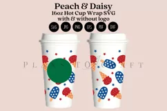ice cream 4th of july starbucks 16oz hot cup wrap svg presized template for tumbler grande suitable for cricut and silhouette