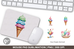 Mouse Pad Carnival Ice Cream Product Image 1
