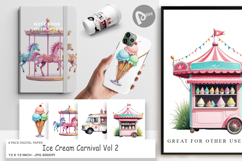 Digital Paper Carnival Ice Cream Product Image 1