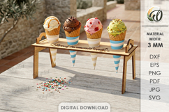 Ice Cream Cone Holders Bundle Laser Cut. Ice Cream Stand SVG Product Image 15
