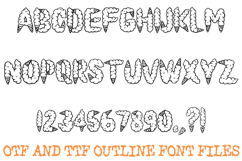 Ice Cream Cone Lettering Font Cartoon Food Sweet ABC OTF Product Image 2