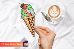 Ice Cream Cone Sticker, Sweet Treat Decals, Dessert Sticker Product Image 1