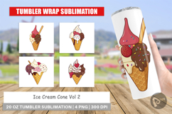 Tumbler Ice Cream Cone Product Image 1