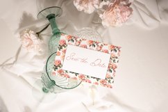 Watercolor digital paper pack, white roses scrapbook Product Image 9