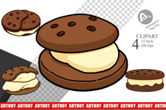 Ice Cream Cookie Clipart Product Image 1
