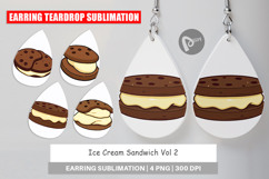 Earring Ice Cream Cookie Product Image 1