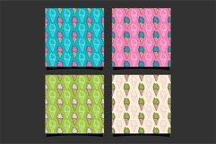 Ice cream seamless pattern banner, Ai,Cdr, Eps10 Product Image 1