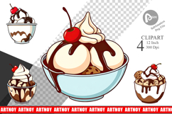 Sundae Delight Clipart Product Image 1