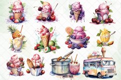 Ice Cream Watercolor Sublimation Bundle Product Image 3