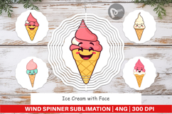Wind Spinner Smiling Ice Cream Product Image 1