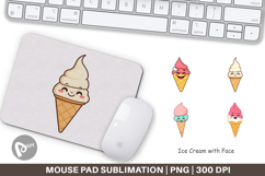 Mouse Pad Smiling Ice Cream Product Image 1