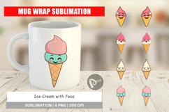 Mug Wrap Smiling Ice Cream Product Image 1