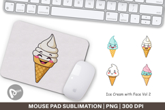 Mouse Pad Smiling Ice Cream Product Image 1