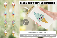 Glass Can Smiling Ice Cream Product Image 1