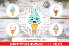 Wind Spinner Smiling Ice Cream Product Image 1