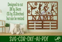 ice skater female medal holder Name svg laser cut Product Image 2