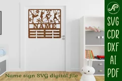 ice skater female medal holder Name svg laser cut Product Image 3