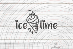 Ice Time Cutting File SVG DXF Product Image 1