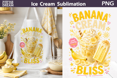 Banana Ice Cream Quote | Summer Sublimation Product Image 1