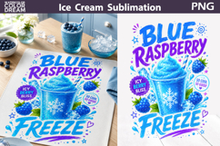 Blue Raspberry Ice Cream | Summer Sublimation Product Image 1