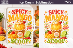 Spicy Mango Ice Cream | Tropical Sublimation Product Image 1