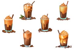 Iced Coffee Clipart Bundle / Iced Coffee Illustrations Product Image 4
