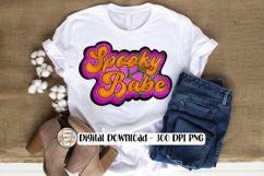 Spooky Babe Retro Halloween PNG Product Image 1