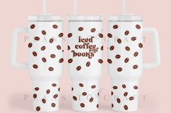 Iced Coffee and Books 40oz Tumbler Sublimation Wrap SVG PNG PDF EPS instant download digital files 