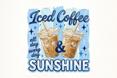 Iced Coffee And Sunshine PNG Product Image 1